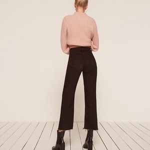 Reformation stretch flood Jean 24 Black